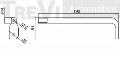 TREVI AUTOMOTIVE ta1757 -  Натяжитель ремня, клиновой зубча